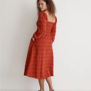 Madewell Lucie Smocked Sweetheart Dress XXS